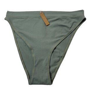 SKIMS Cotton Jersey Cheeky Tanga Brief Mineral 4X